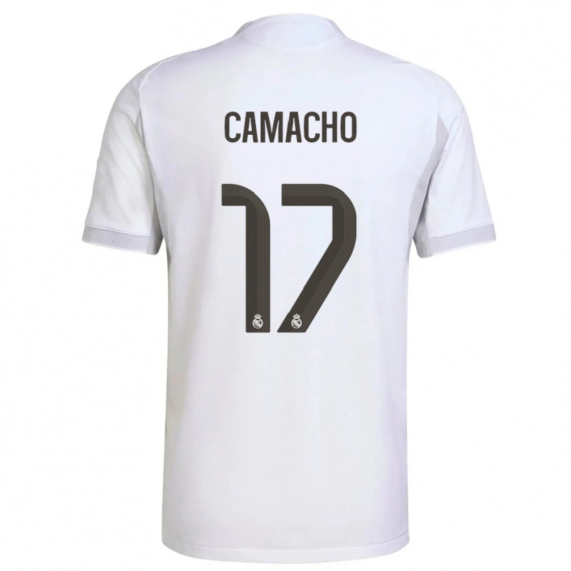 Danxen Pánské Carla Camacho #17 Bílá Žlutá Domů Hráčské Dresy 2025/26 Dres