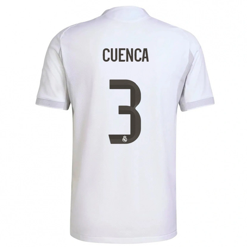Danxen Pánské David Cuenca #3 Bílá Žlutá Domů Hráčské Dresy 2025/26 Dres