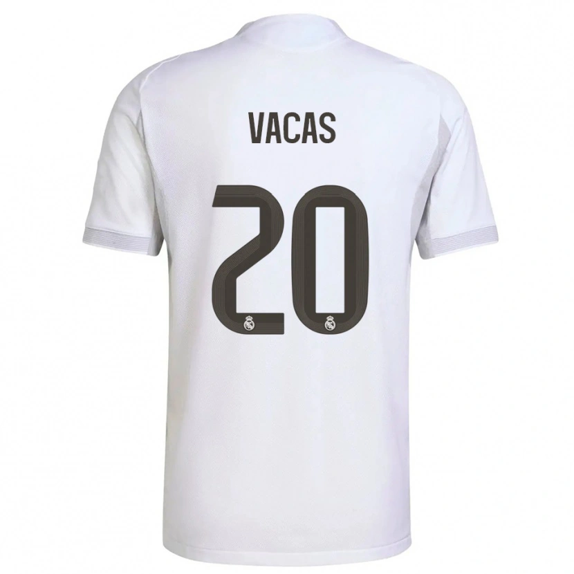 Danxen Pánské Juan Vacas #20 Bílá Žlutá Domů Hráčské Dresy 2025/26 Dres