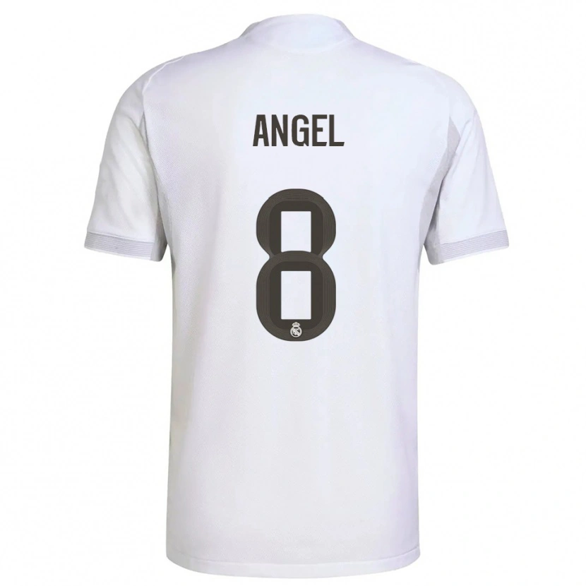 Danxen Pánské Manuel Ángel #8 Bílá Žlutá Domů Hráčské Dresy 2025/26 Dres