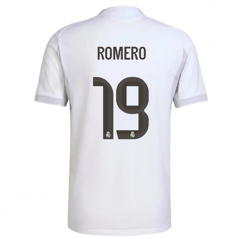 Danxen Pánské Alfonso Romero #19 Bílá Žlutá Domů Hráčské Dresy 2025/26 Dres