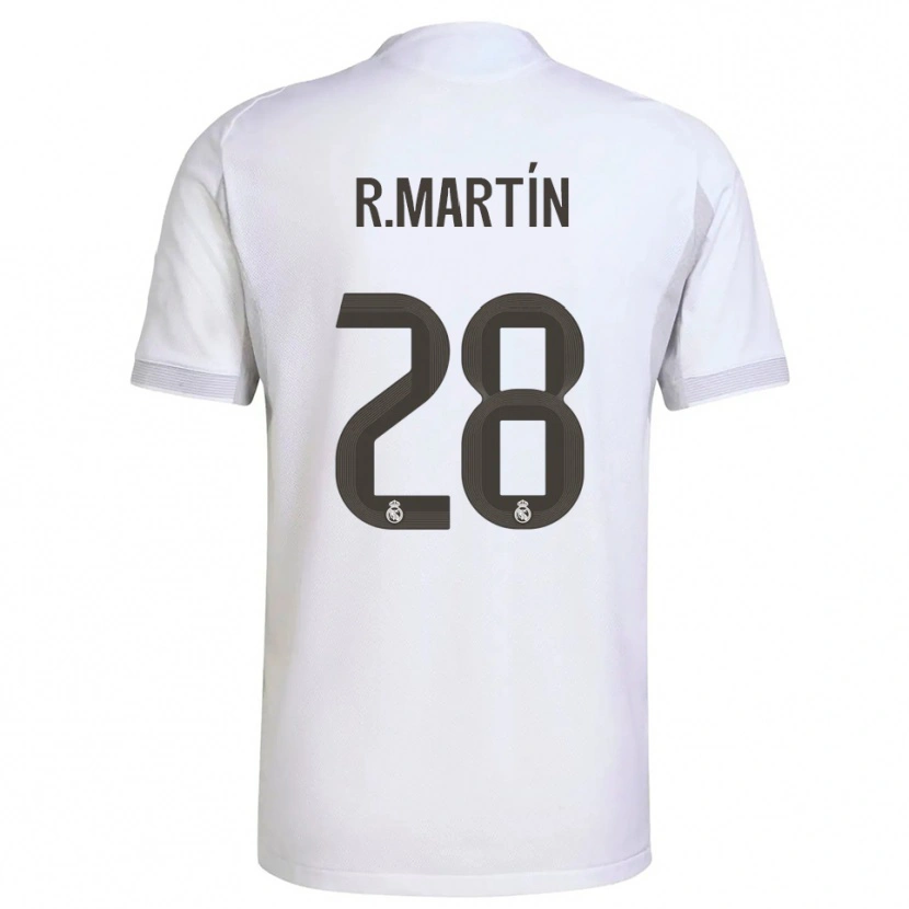 Danxen Pánské Roberto Martín #28 Bílá Žlutá Domů Hráčské Dresy 2025/26 Dres