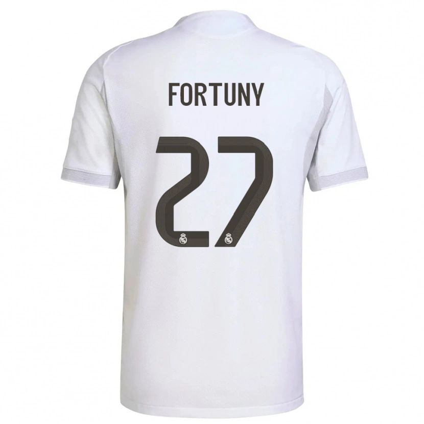 Danxen Pánské Pol Fortuny #27 Bílá Žlutá Domů Hráčské Dresy 2025/26 Dres