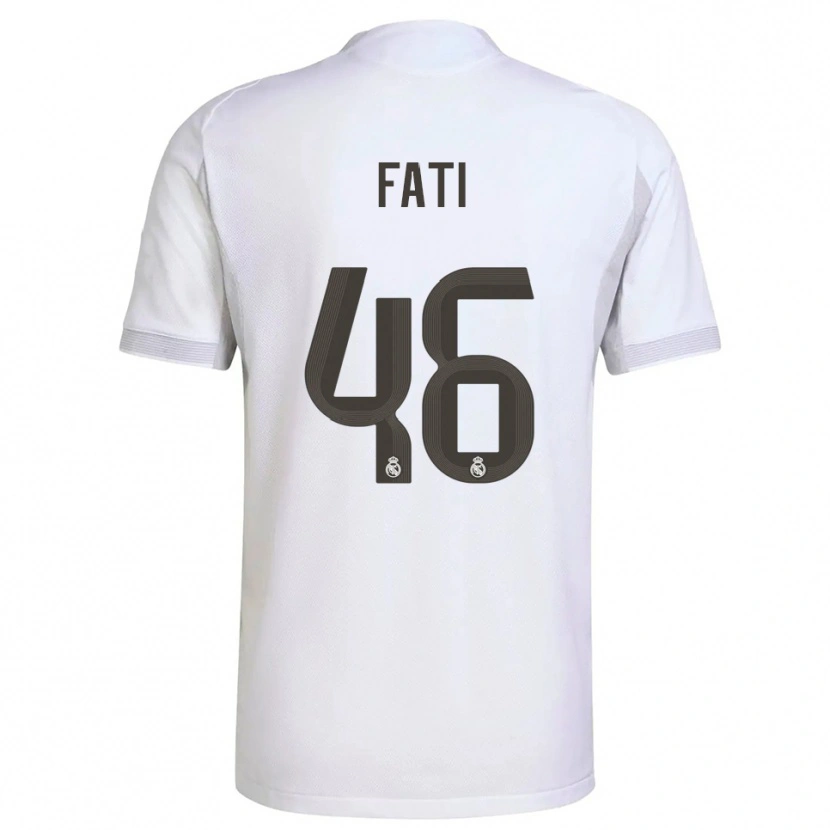 Danxen Pánské Lamini Fati #46 Bílá Žlutá Domů Hráčské Dresy 2025/26 Dres