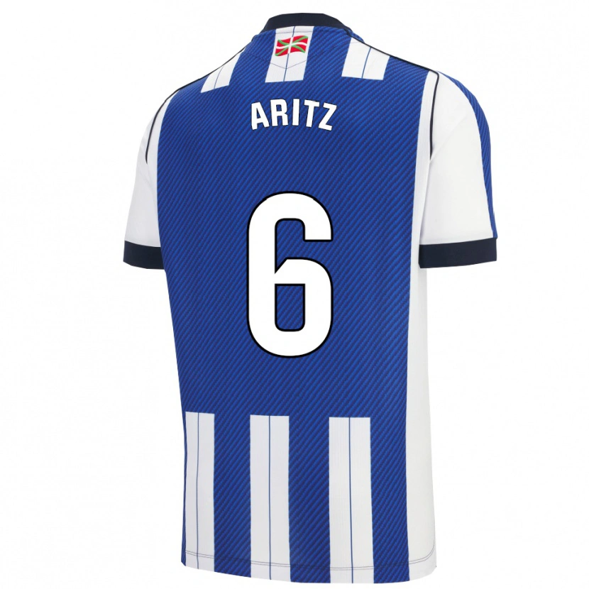 Danxen Pánské Aritz Elustondo #6 Modrá Bílá Domů Hráčské Dresy 2025/26 Dres