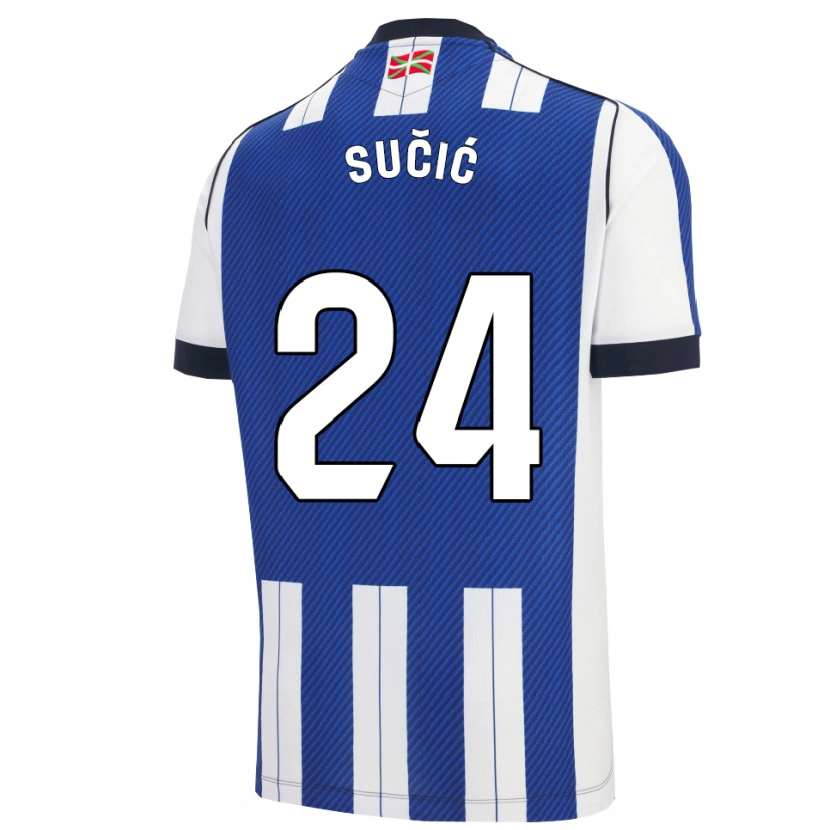 Danxen Pánské Luka Sucic #24 Modrá Bílá Domů Hráčské Dresy 2025/26 Dres