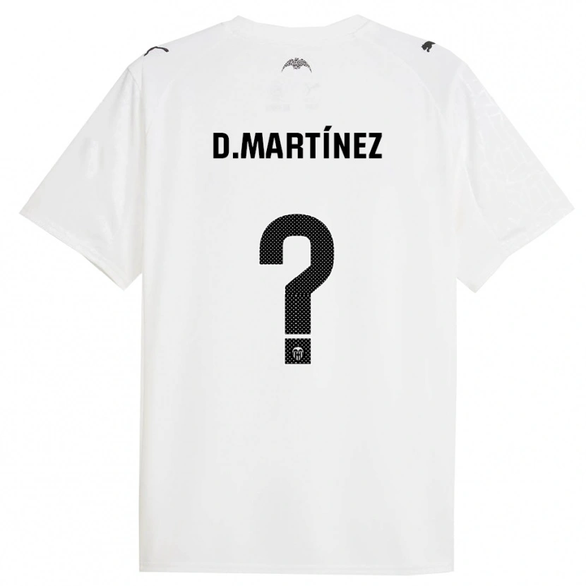 Danxen Pánské David Martínez #0 Bílá Černá Domů Hráčské Dresy 2025/26 Dres