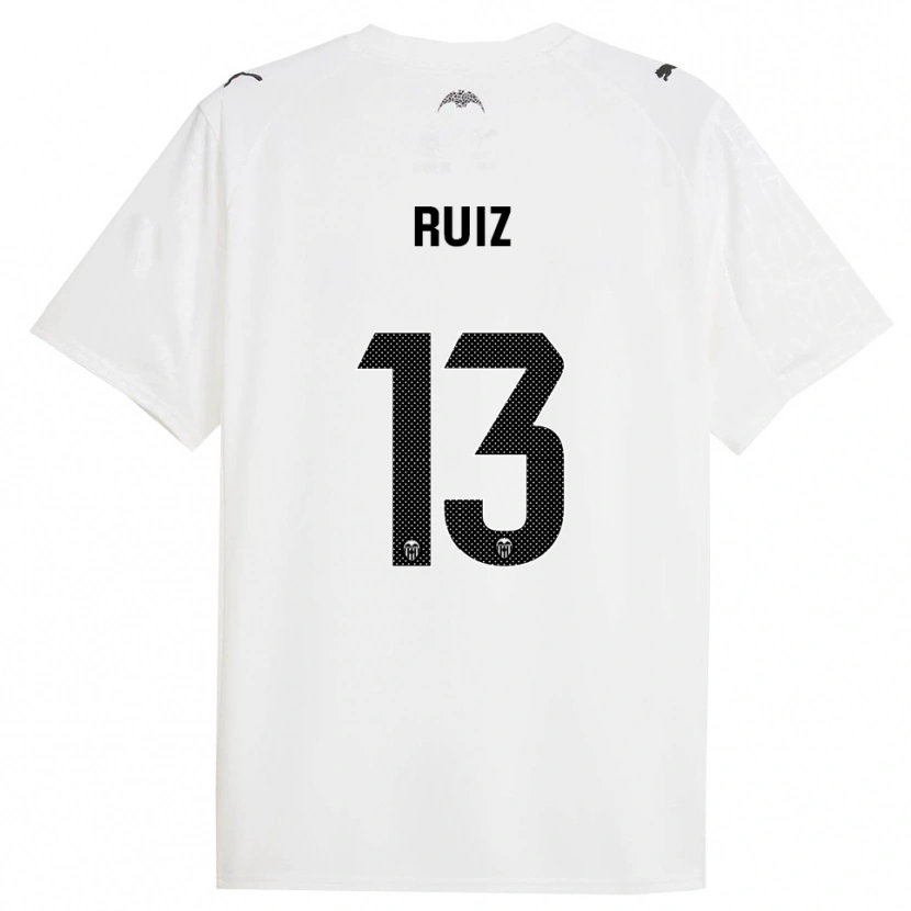 Danxen Pánské Nil Ruiz #13 Bílá Černá Domů Hráčské Dresy 2025/26 Dres