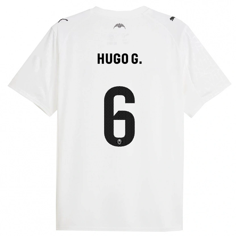 Danxen Pánské Hugo Guillamón #6 Bílá Černá Domů Hráčské Dresy 2025/26 Dres
