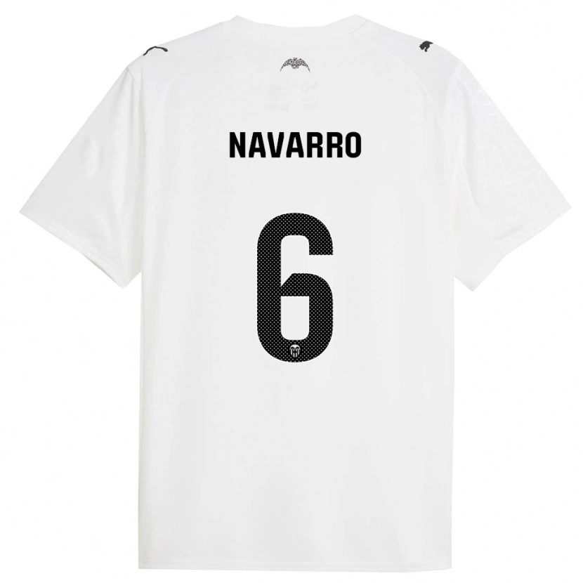 Danxen Pánské Javi Navarro #6 Bílá Černá Domů Hráčské Dresy 2025/26 Dres