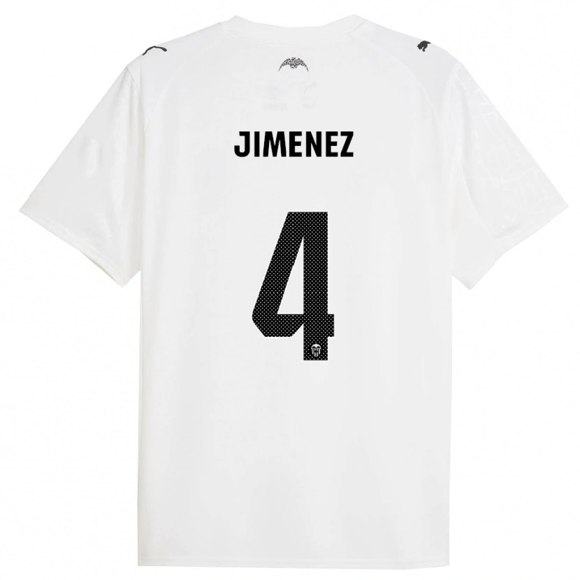Danxen Pánské Maria Jimenez #4 Bílá Černá Domů Hráčské Dresy 2025/26 Dres