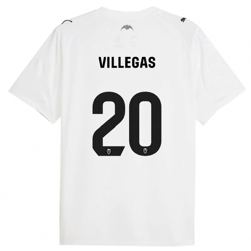 Danxen Pánské Noelia Villegas #20 Bílá Černá Domů Hráčské Dresy 2025/26 Dres
