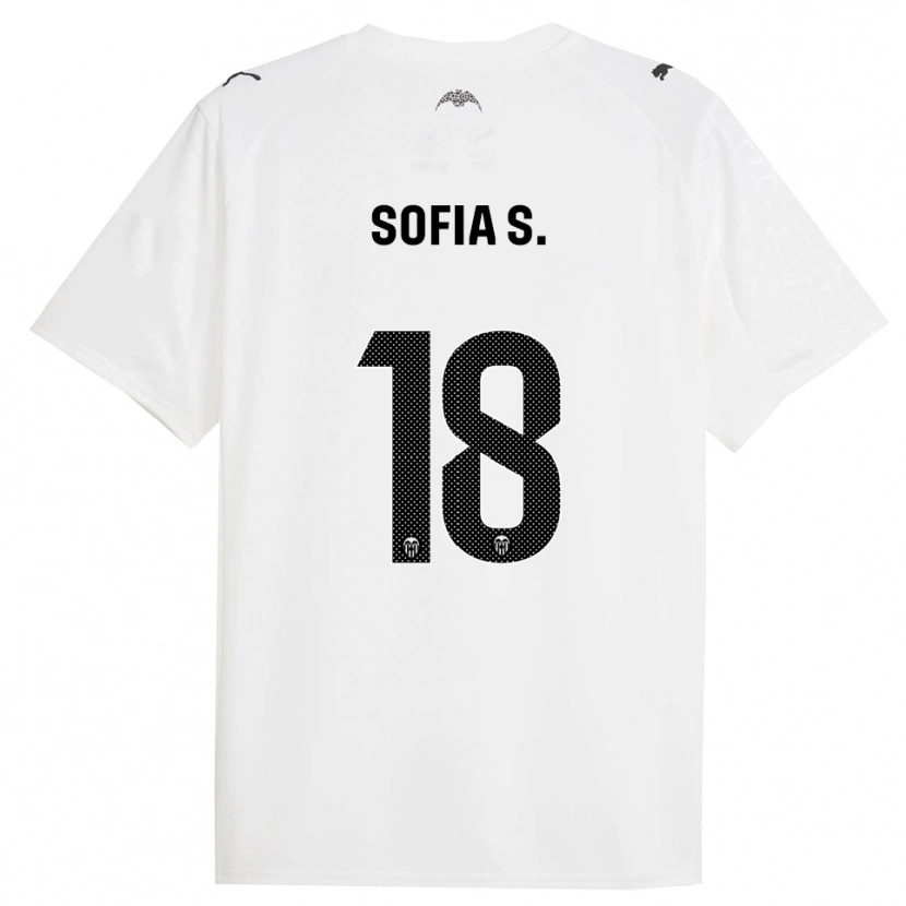 Danxen Pánské Sofia Silva #18 Bílá Černá Domů Hráčské Dresy 2025/26 Dres