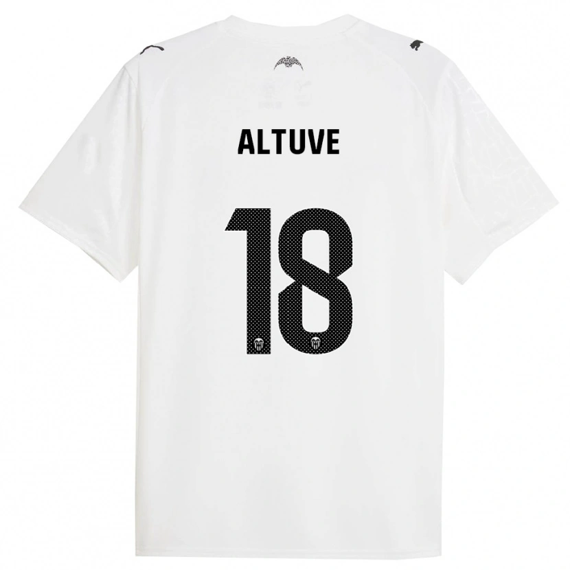 Danxen Pánské Oriana Altuve #18 Bílá Černá Domů Hráčské Dresy 2025/26 Dres