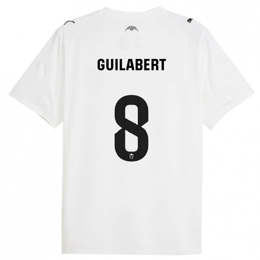 Danxen Pánské Mario Guilabert #8 Bílá Černá Domů Hráčské Dresy 2025/26 Dres