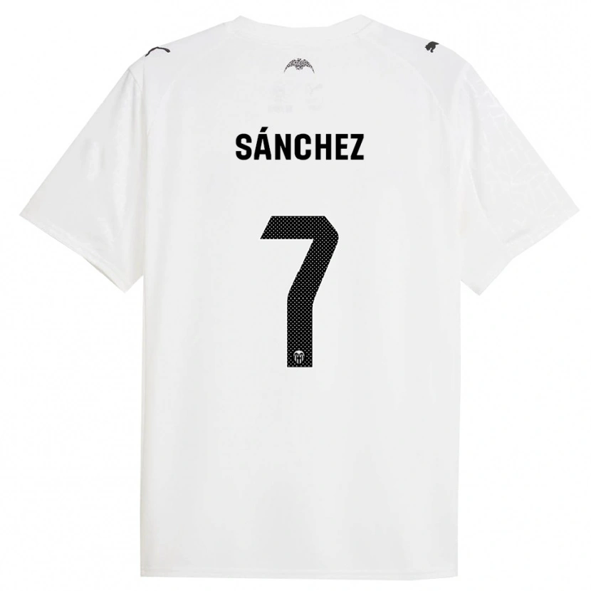 Danxen Pánské Dani Sánchez #7 Bílá Černá Domů Hráčské Dresy 2025/26 Dres