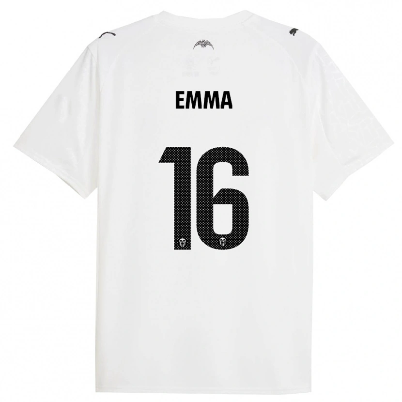 Danxen Pánské Emma Martín Queralt #16 Bílá Černá Domů Hráčské Dresy 2025/26 Dres