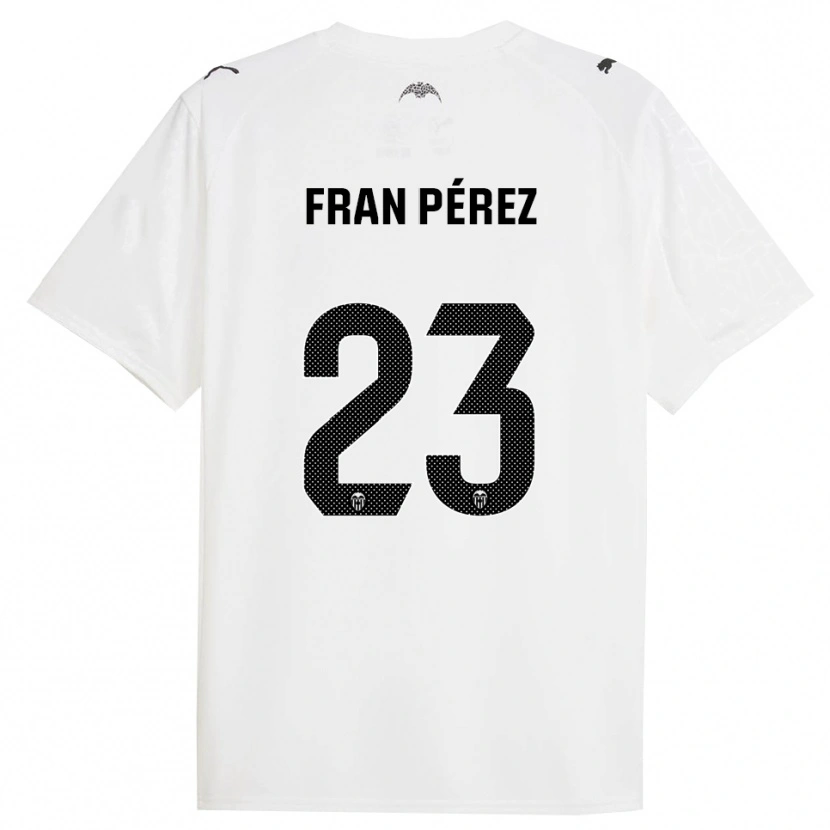 Danxen Pánské Fran Pérez #23 Bílá Černá Domů Hráčské Dresy 2025/26 Dres