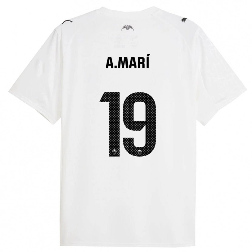 Danxen Pánské Alberto Marí #19 Bílá Černá Domů Hráčské Dresy 2025/26 Dres