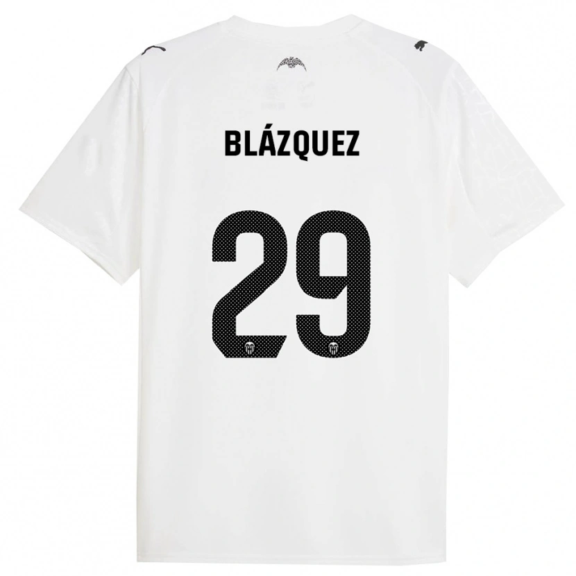 Danxen Pánské Aimar Blázquez #29 Bílá Černá Domů Hráčské Dresy 2025/26 Dres