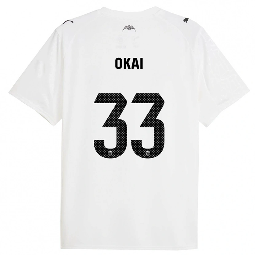 Danxen Pánské Leslie Okai #33 Bílá Černá Domů Hráčské Dresy 2025/26 Dres