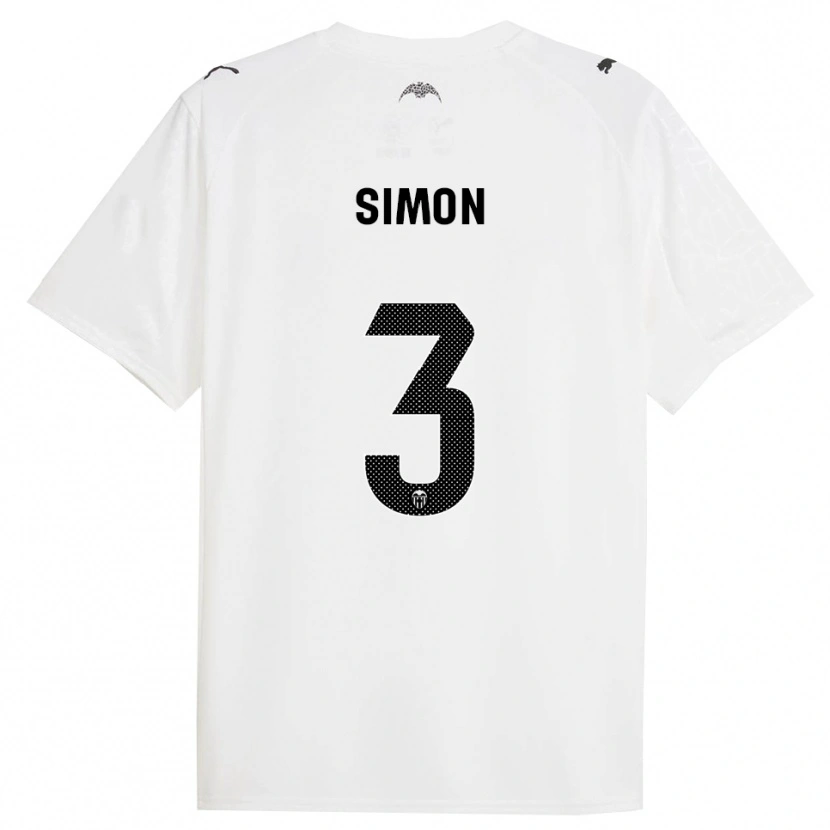 Danxen Pánské Bénédicte Simon #3 Bílá Černá Domů Hráčské Dresy 2025/26 Dres