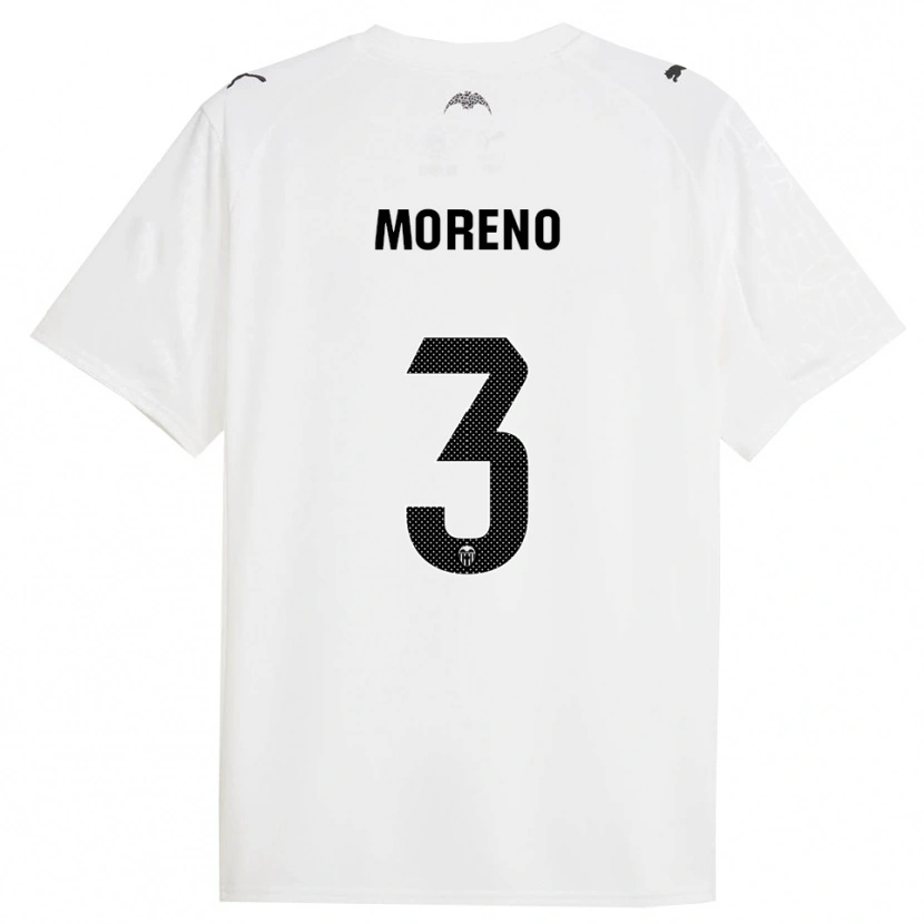 Danxen Pánské Diego Moreno #3 Bílá Černá Domů Hráčské Dresy 2025/26 Dres
