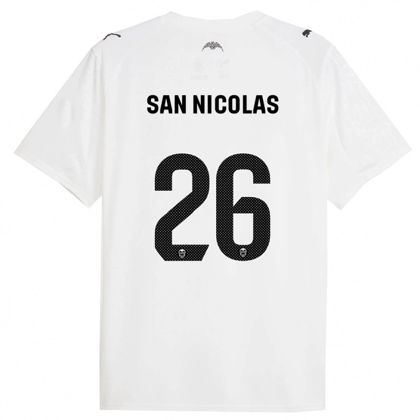 Danxen Pánské Olga San Nicolas #26 Bílá Černá Domů Hráčské Dresy 2025/26 Dres