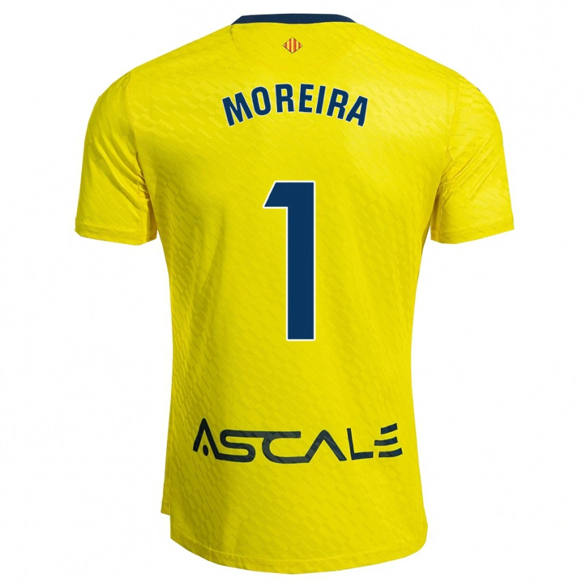 Danxen Pánské Yago Moreira #1 Žlutá Tmavě Modrá Domů Hráčské Dresy 2025/26 Dres