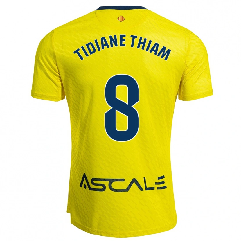 Danxen Pánské Cheikh Tidiane Thiam #8 Žlutá Tmavě Modrá Domů Hráčské Dresy 2025/26 Dres