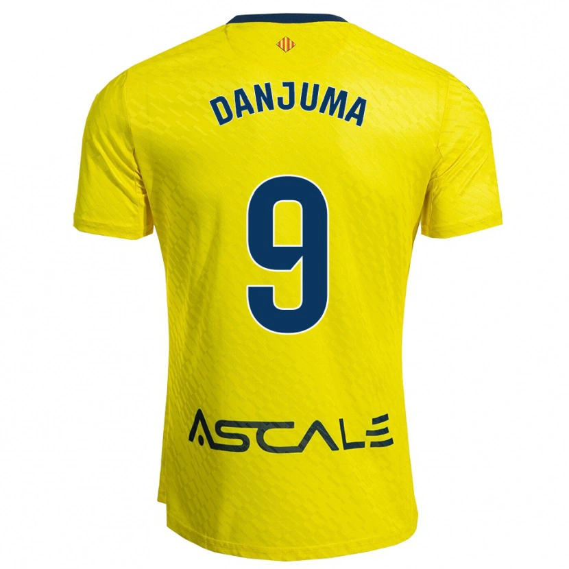 Danxen Pánské Arnaut Danjuma #9 Žlutá Tmavě Modrá Domů Hráčské Dresy 2025/26 Dres