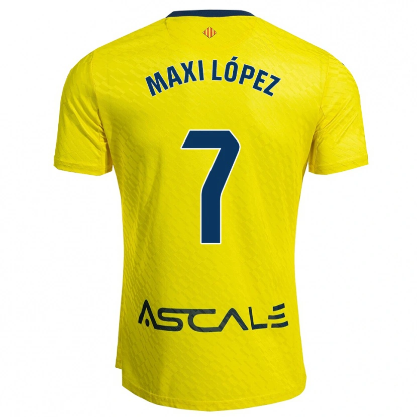 Danxen Pánské Maxi López #7 Žlutá Tmavě Modrá Domů Hráčské Dresy 2025/26 Dres