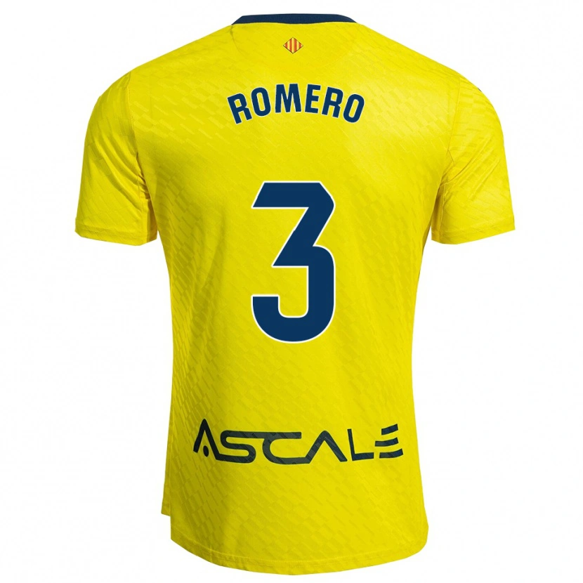 Danxen Pánské Cristo Romero #3 Žlutá Tmavě Modrá Domů Hráčské Dresy 2025/26 Dres