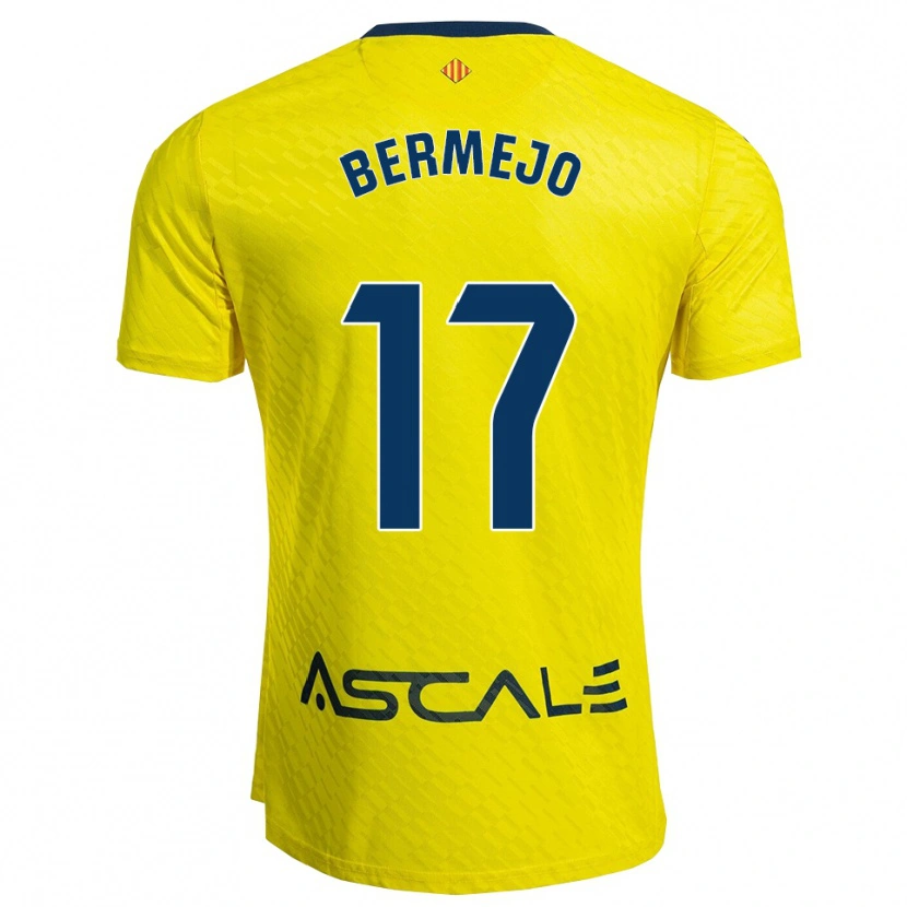Danxen Pánské Celso Bermejo #17 Žlutá Tmavě Modrá Domů Hráčské Dresy 2025/26 Dres
