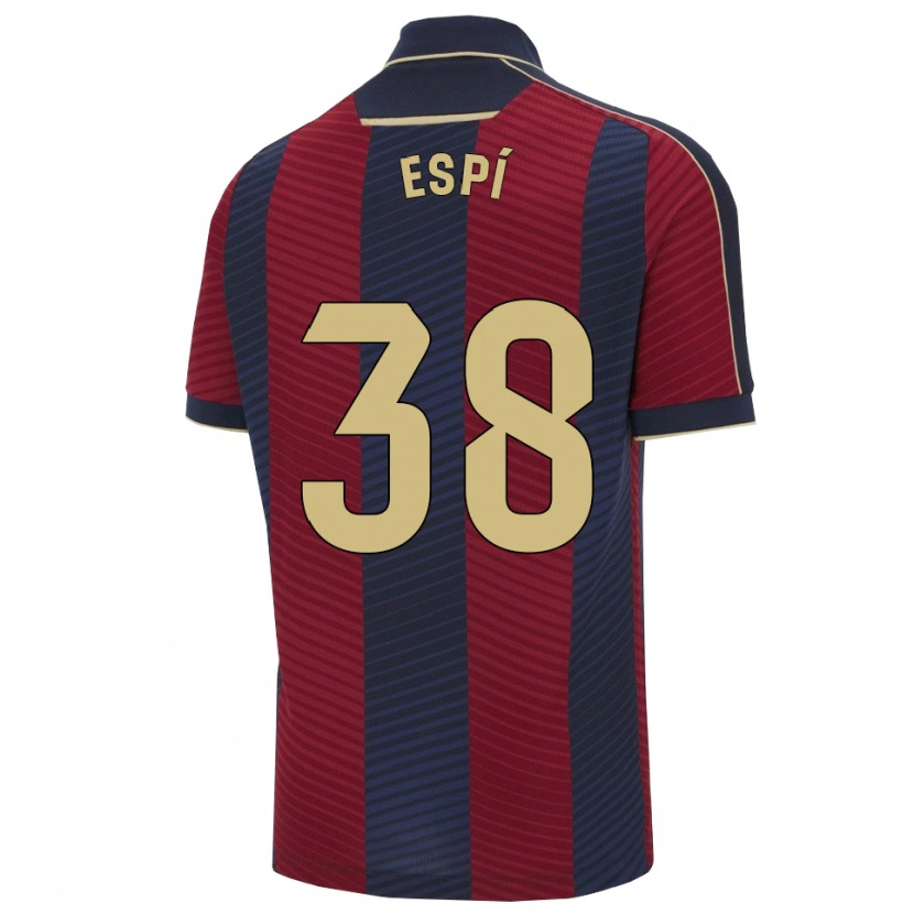 Danxen Pánské Carlos Espí #38 Červená Tmavě Modrá Domů Hráčské Dresy 2025/26 Dres