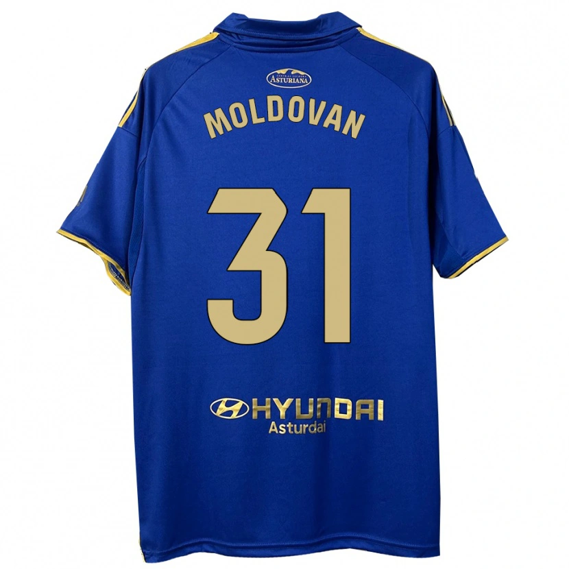 Danxen Pánské Horațiu Moldovan #31 Modrá Zlatá Domů Hráčské Dresy 2025/26 Dres