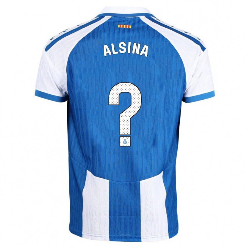 Danxen Pánské Joel Alsina #0 Modrá Bílá Domů Hráčské Dresy 2025/26 Dres