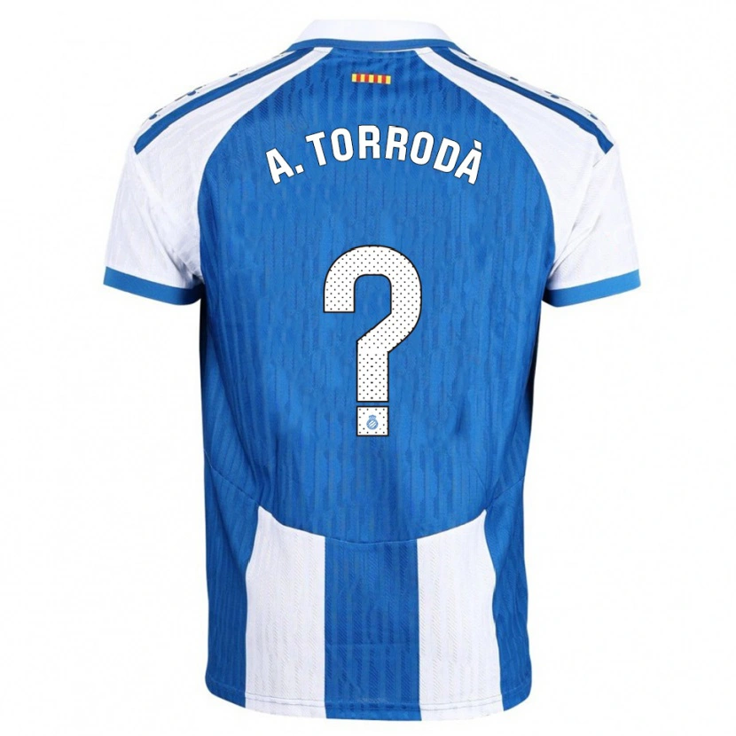 Danxen Pánské Anna Torrodà Ricard #0 Modrá Bílá Domů Hráčské Dresy 2025/26 Dres