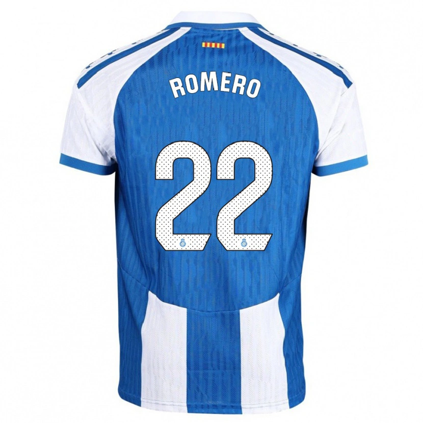 Danxen Pánské Carlos Romero #22 Modrá Bílá Domů Hráčské Dresy 2025/26 Dres