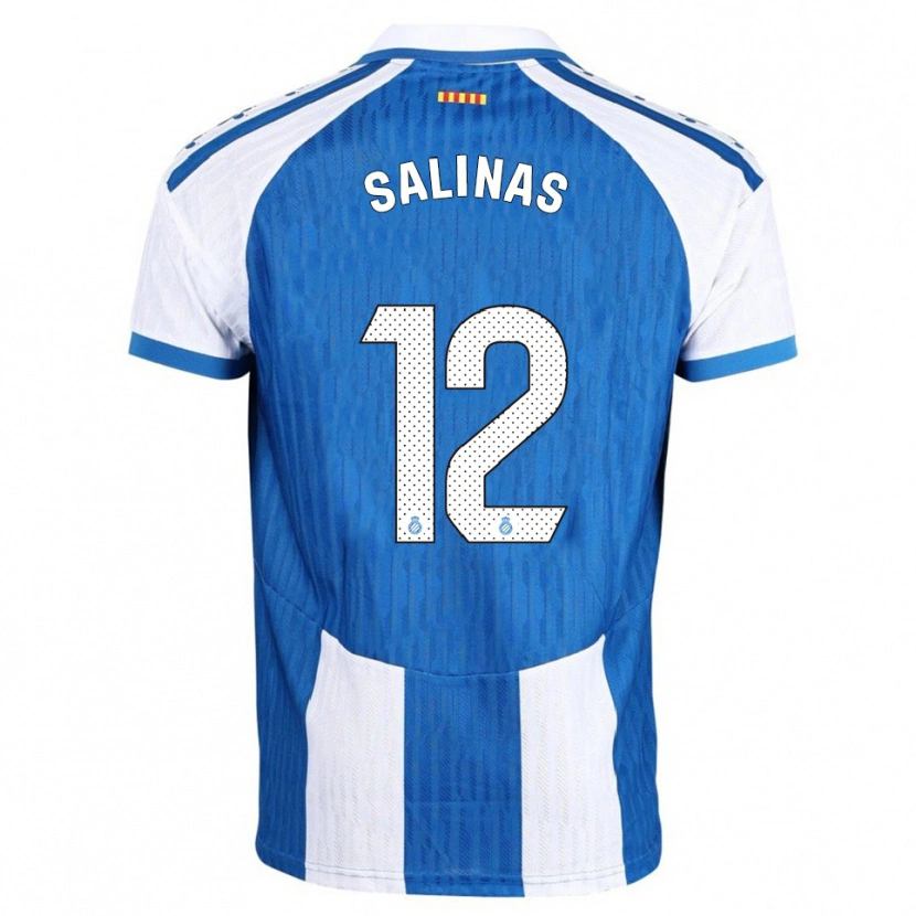 Danxen Pánské José Salinas #12 Modrá Bílá Domů Hráčské Dresy 2025/26 Dres