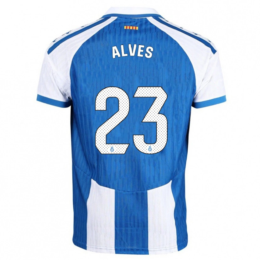 Danxen Pánské Lucas Alves #23 Modrá Bílá Domů Hráčské Dresy 2025/26 Dres