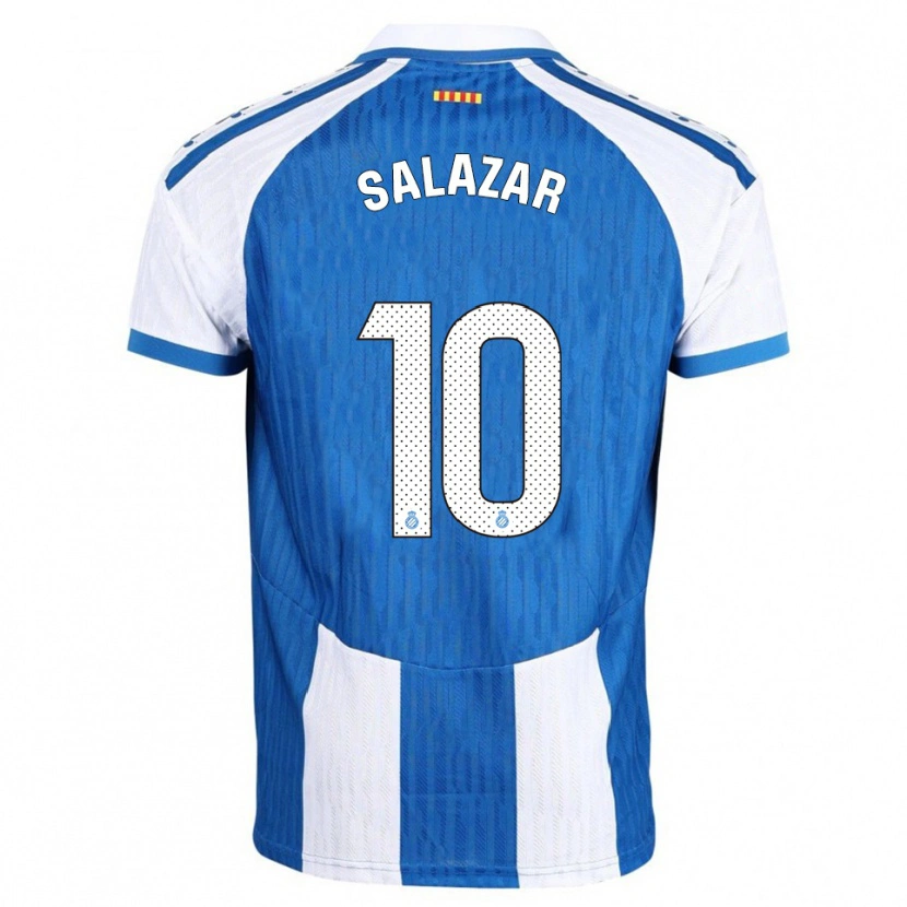 Danxen Pánské Leo Salazar #10 Modrá Bílá Domů Hráčské Dresy 2025/26 Dres