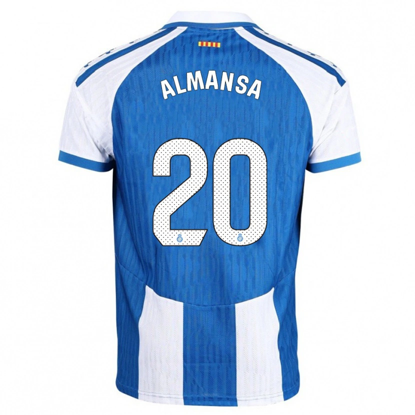 Danxen Pánské Alex Almansa #20 Modrá Bílá Domů Hráčské Dresy 2025/26 Dres
