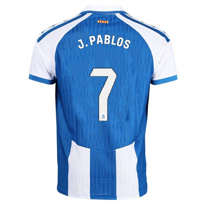 Danxen Pánské Judith Pablos Garrido #7 Modrá Bílá Domů Hráčské Dresy 2025/26 Dres