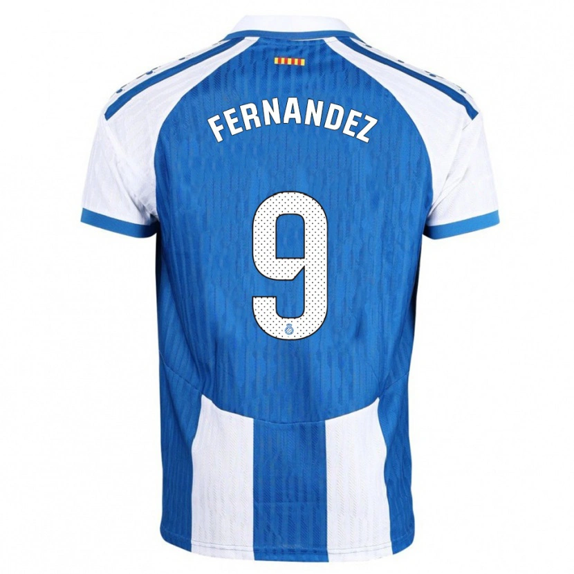 Danxen Pánské Roberto Fernández #9 Modrá Bílá Domů Hráčské Dresy 2025/26 Dres