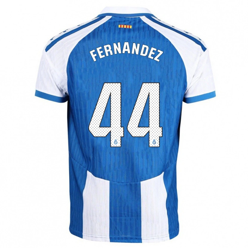 Danxen Pánské Marcos Fernández #44 Modrá Bílá Domů Hráčské Dresy 2025/26 Dres
