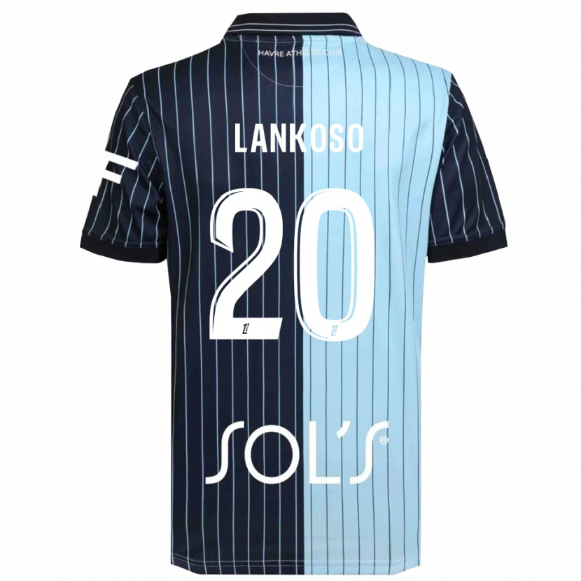 Danxen Pánské Lenny Lankoso #20 Tmavě Modrá Nebesky Modrá Domů Hráčské Dresy 2025/26 Dres