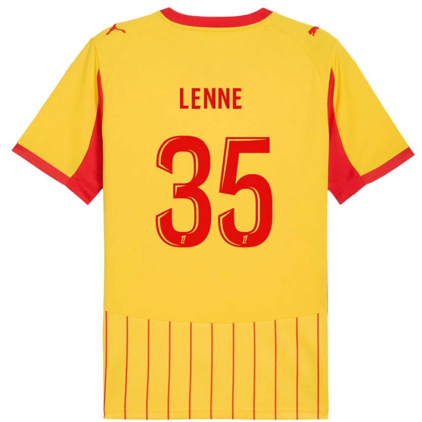 Danxen Pánské Oscar Lenne #35 Žlutá Červená Domů Hráčské Dresy 2025/26 Dres