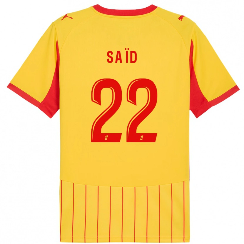 Danxen Pánské Wesley Saïd #22 Žlutá Červená Domů Hráčské Dresy 2025/26 Dres