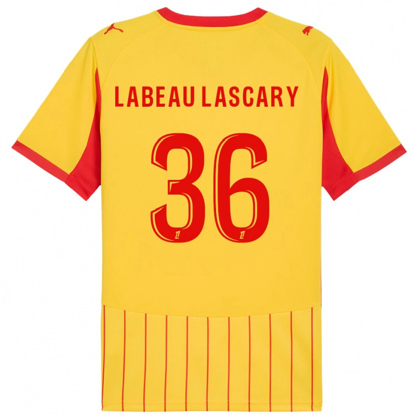 Danxen Pánské Rémy Labeau Lascary #36 Žlutá Červená Domů Hráčské Dresy 2025/26 Dres